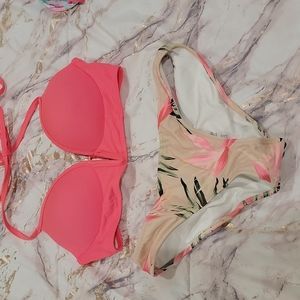 2pcs PINK bikini size small